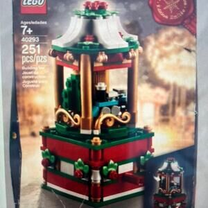 Lego Christmas Carousel 40293 2018 Limited Edition Set New Damaged Box